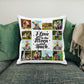 Customised Cushion Cover with collage of photos and motivational text