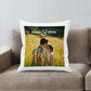 Customised Photo Cushion Cover with couple name and picture