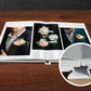 A Seamless Hard Cover Photo Book-Pro on display. Ideal as a Wedding Book.