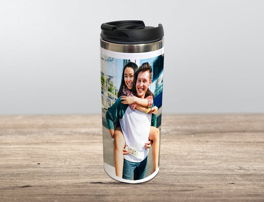 Photo Thermal Mug personalised with image of couple